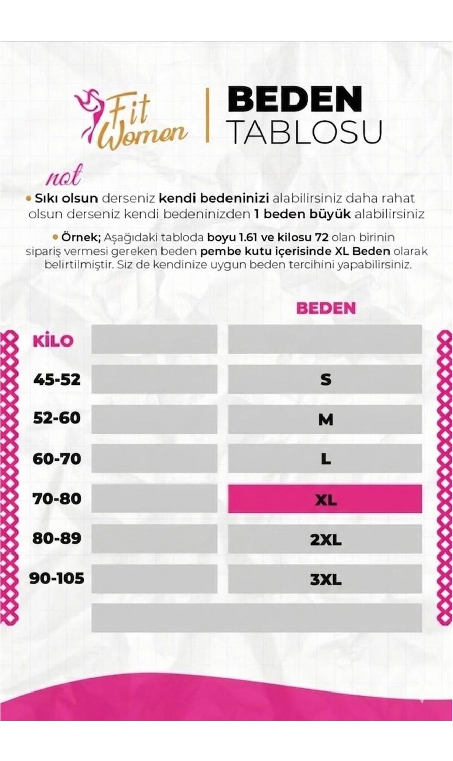 Fit Women Yüksek Bel Şekillendirici Göbek ve Bel Külo Tkorse 1050 görsel 8
