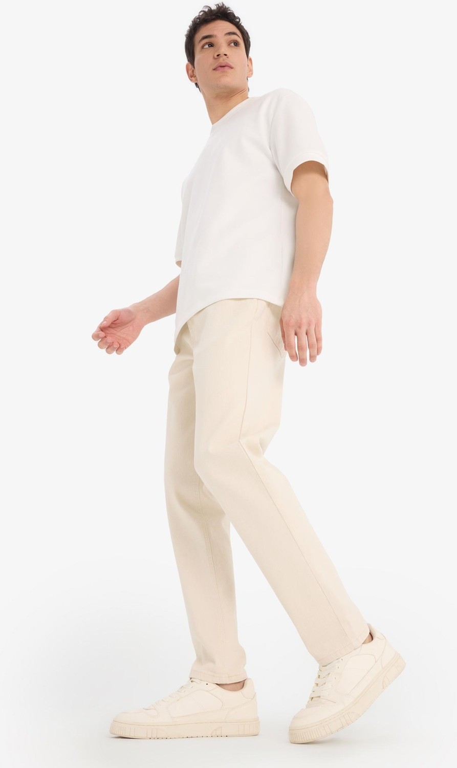 DeFacto Slim Tapered Fit Dar Paça Jean Pantolon C9743AX25AU görsel 2
