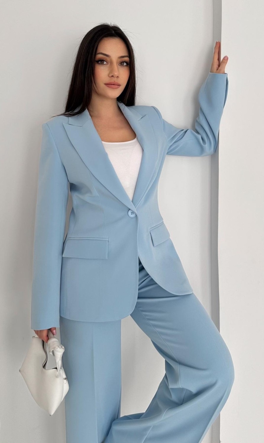 Vuntal Butik Blazer Takım Elbise Tek Düğme Ceket Pantolon