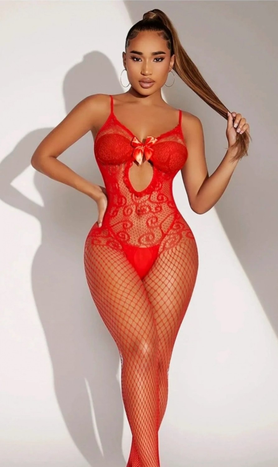 Hace Bazaar Fantezi Kadın Seksi Vücut Çorabı görsel 2