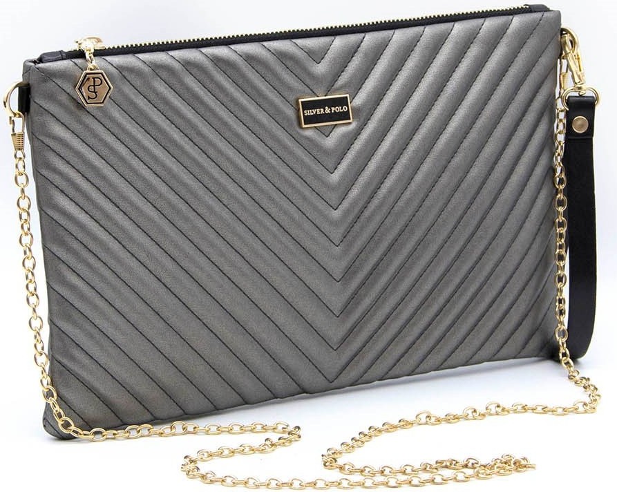 Silver & Polo Silver Polo Silver & Polo Platin - Platin Sp1034 Kadın Portföy & Clutch görsel 5