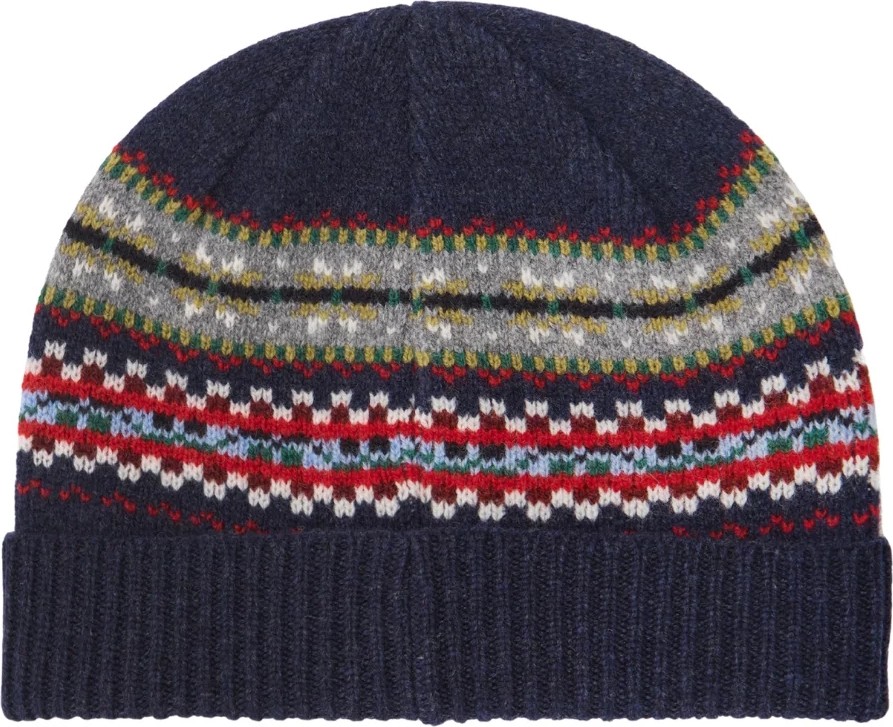 Barbour Scottish Fairisle Knitted Bere NY91 Navy görsel 2