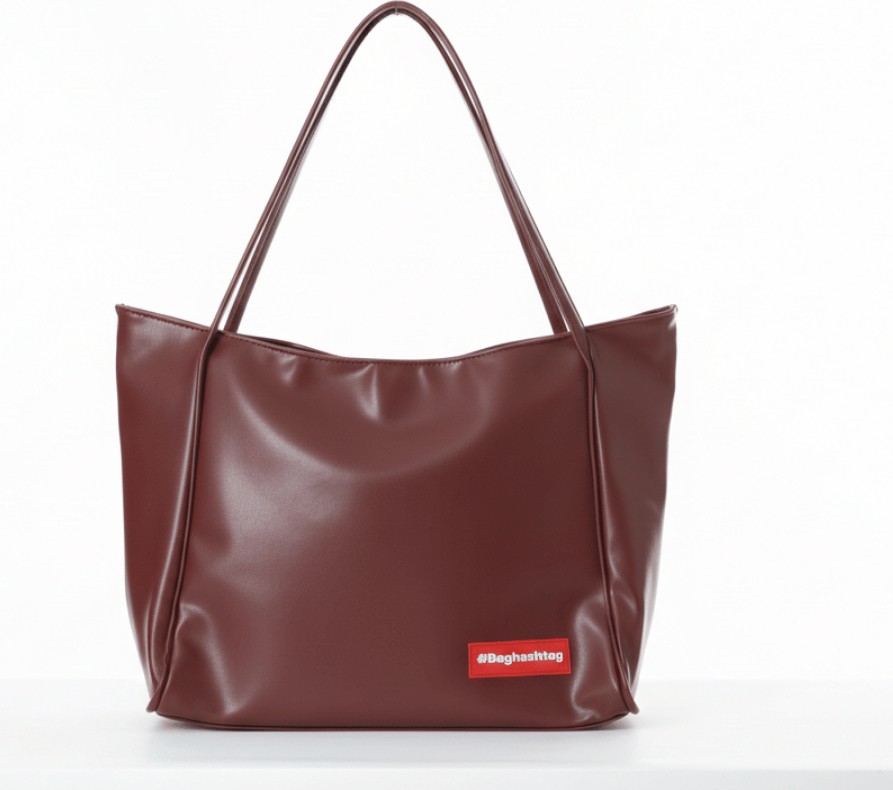 Baghashtag Bordo Soft Deri Fermuarlı Çanta