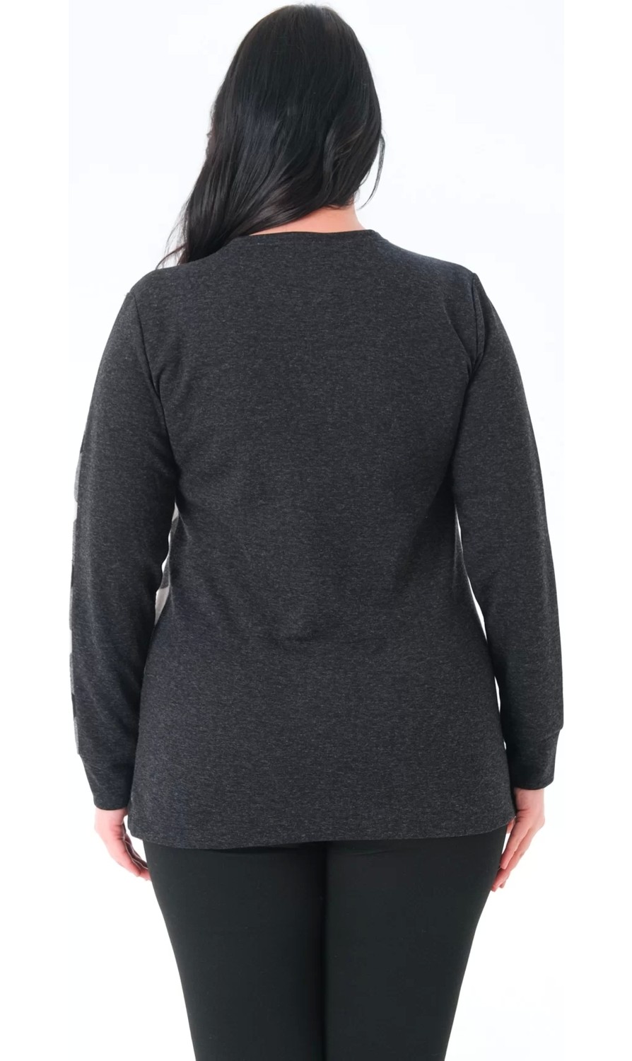 Lady Majestic Büyük Beden Sweatshirt görsel 5