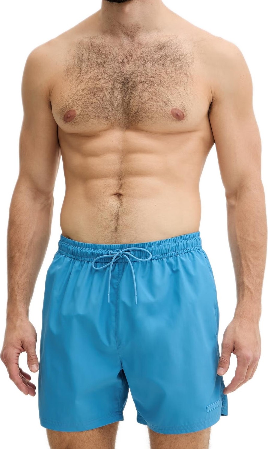 Calvin Klein Erkek Orta Boy Bağcıklı Kapalı Bel Deniz Şortu LV00N61027 görsel 4