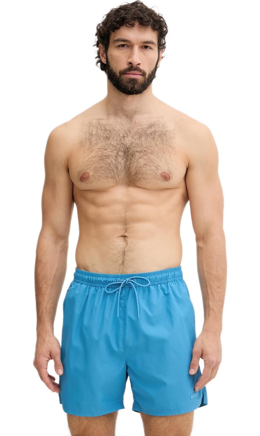 Calvin Klein Erkek Orta Boy Bağcıklı Kapalı Bel Deniz Şortu LV00N61027 görsel 5