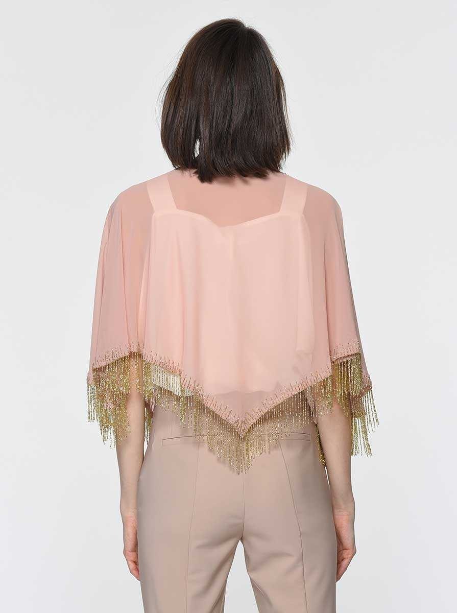 ROMAN Püsküllü İşlemeli Bolero Standart Renk Y1962114_089 görsel 4