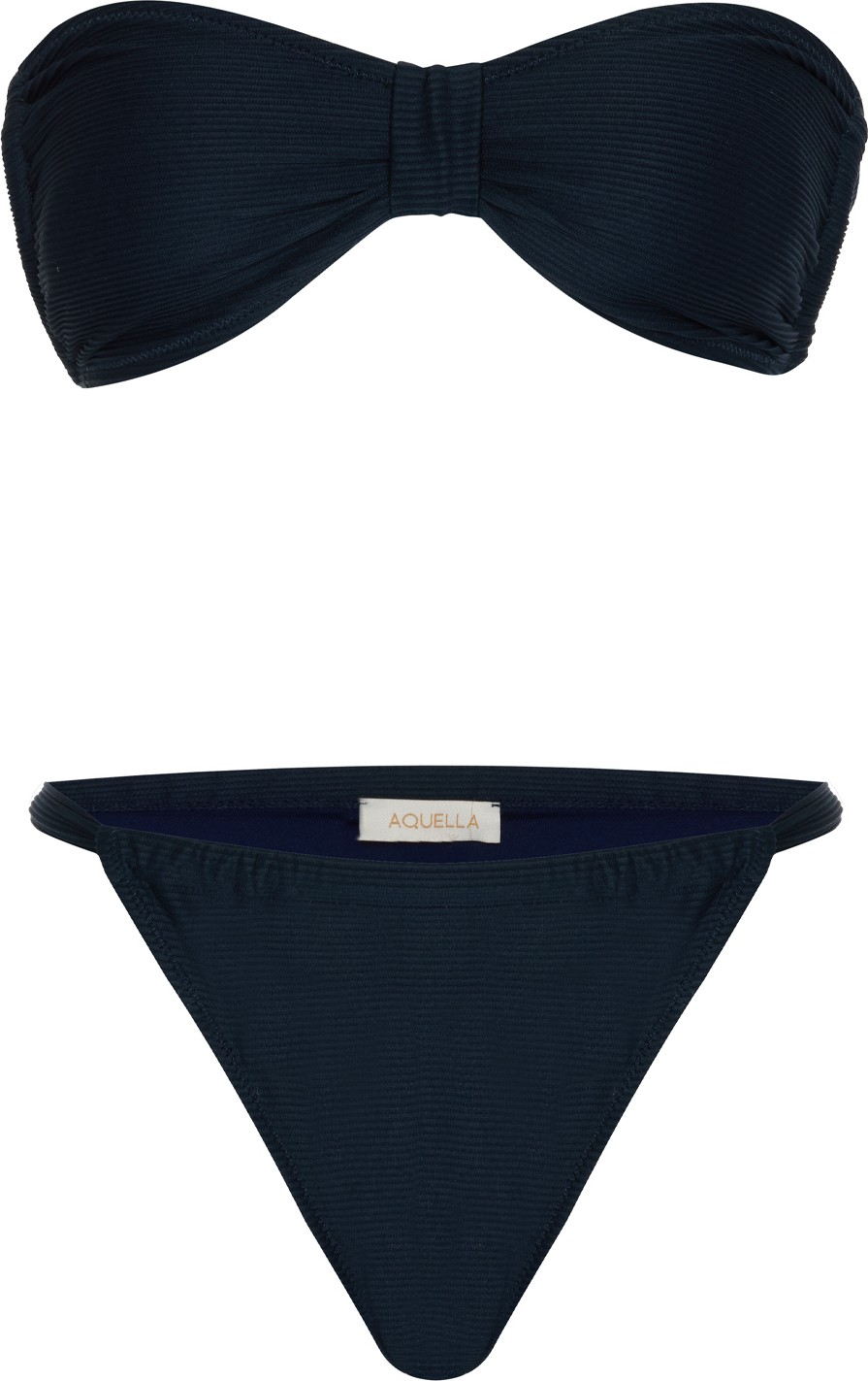 Aquella Dokulu Lacivert Straplez Bikini