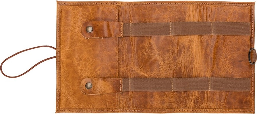 BloominBag Torino Tech Roll Sandy Mocca Hakiki Deri Kablo & Şarj Düzenleyici