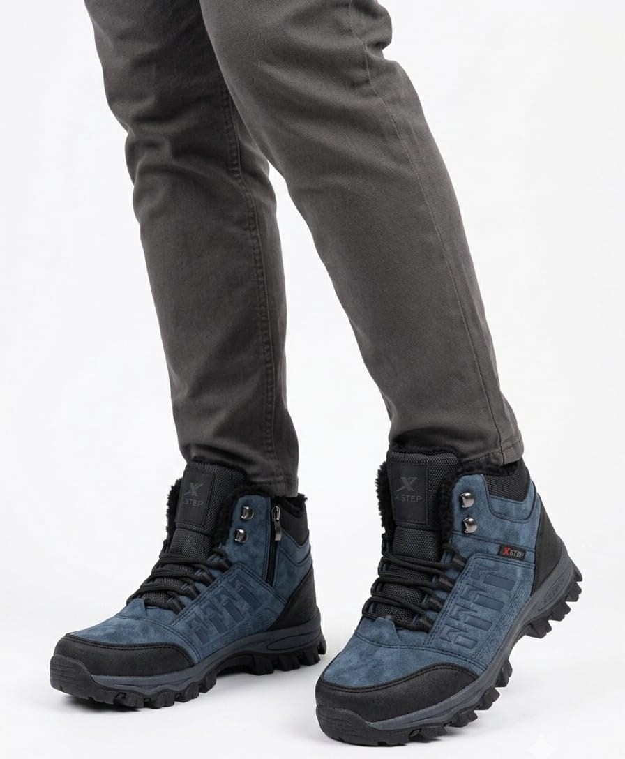 Hayo Xstep Erkek Kaymaz Taban Suya Dayanıklı Içi Kürklü Outdoor Kışlık Bot X6 görsel 7