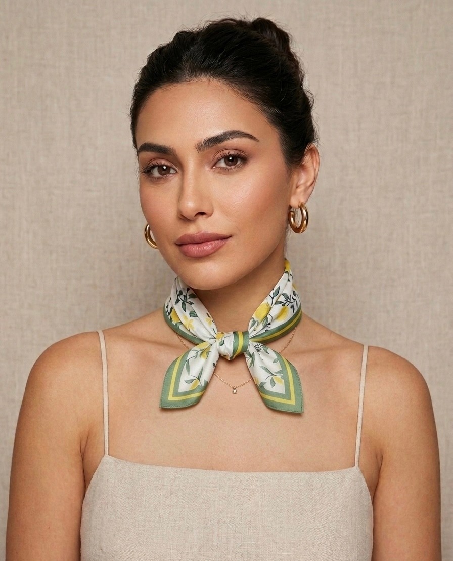 Lara Shawls Limon Desen Fular
