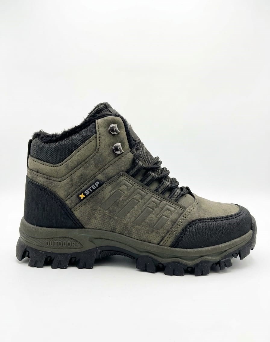 Hayo Xstep Erkek Kaymaz Taban Suya Dayanıklı Içi Kürklü Outdoor Kışlık Bot X6