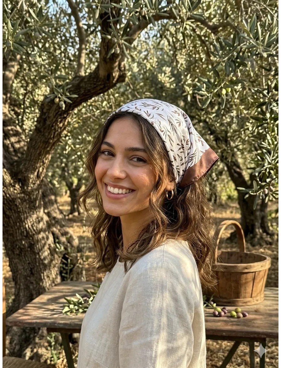 Trend Dokunuş 50-50 DatenKadın Leopar Desenli Fular Bandana görsel 2
