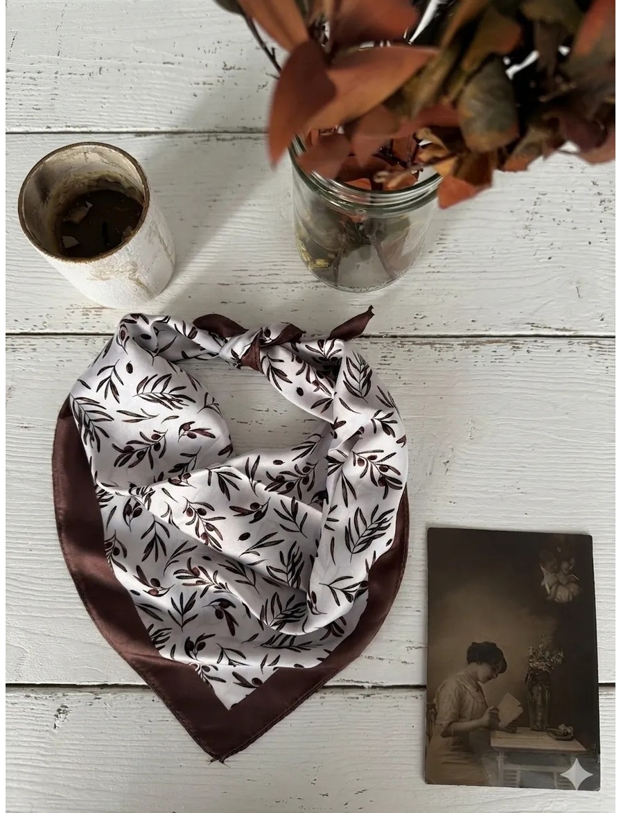Trend Dokunuş 50-50 DatenKadın Leopar Desenli Fular Bandana görsel 5