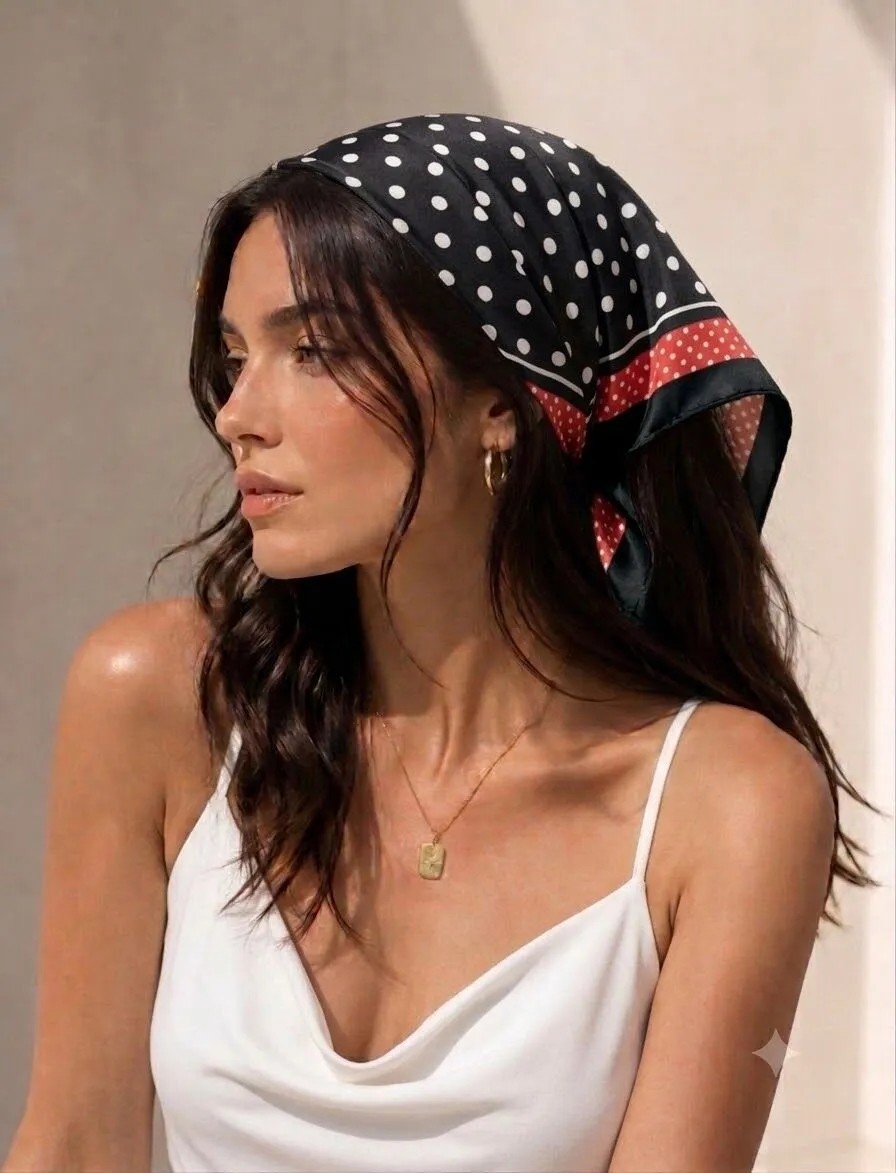 Trend Dokunuş 50-50 DatenKadın Leopar Desenli Fular Bandana