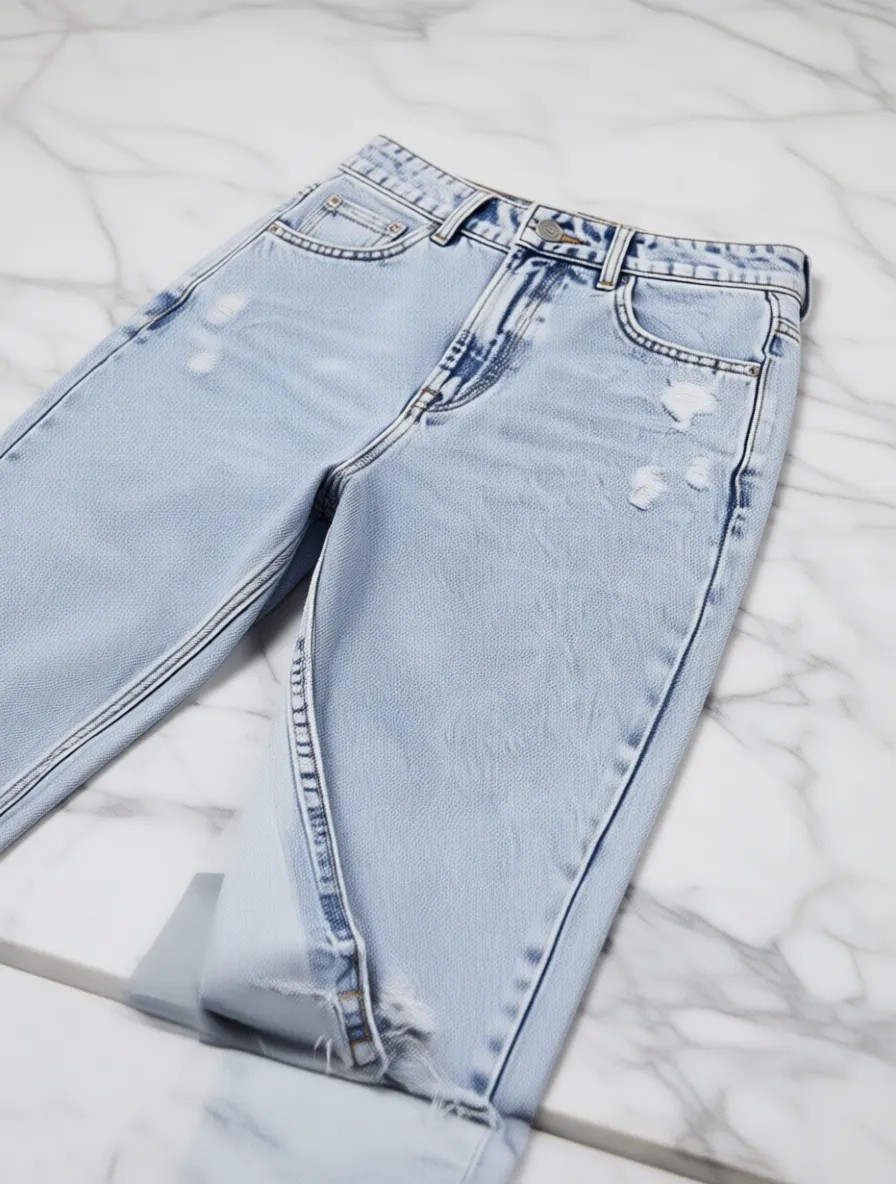 Noxter Kadın Denim Pantolon Yıpratmalı görsel 8