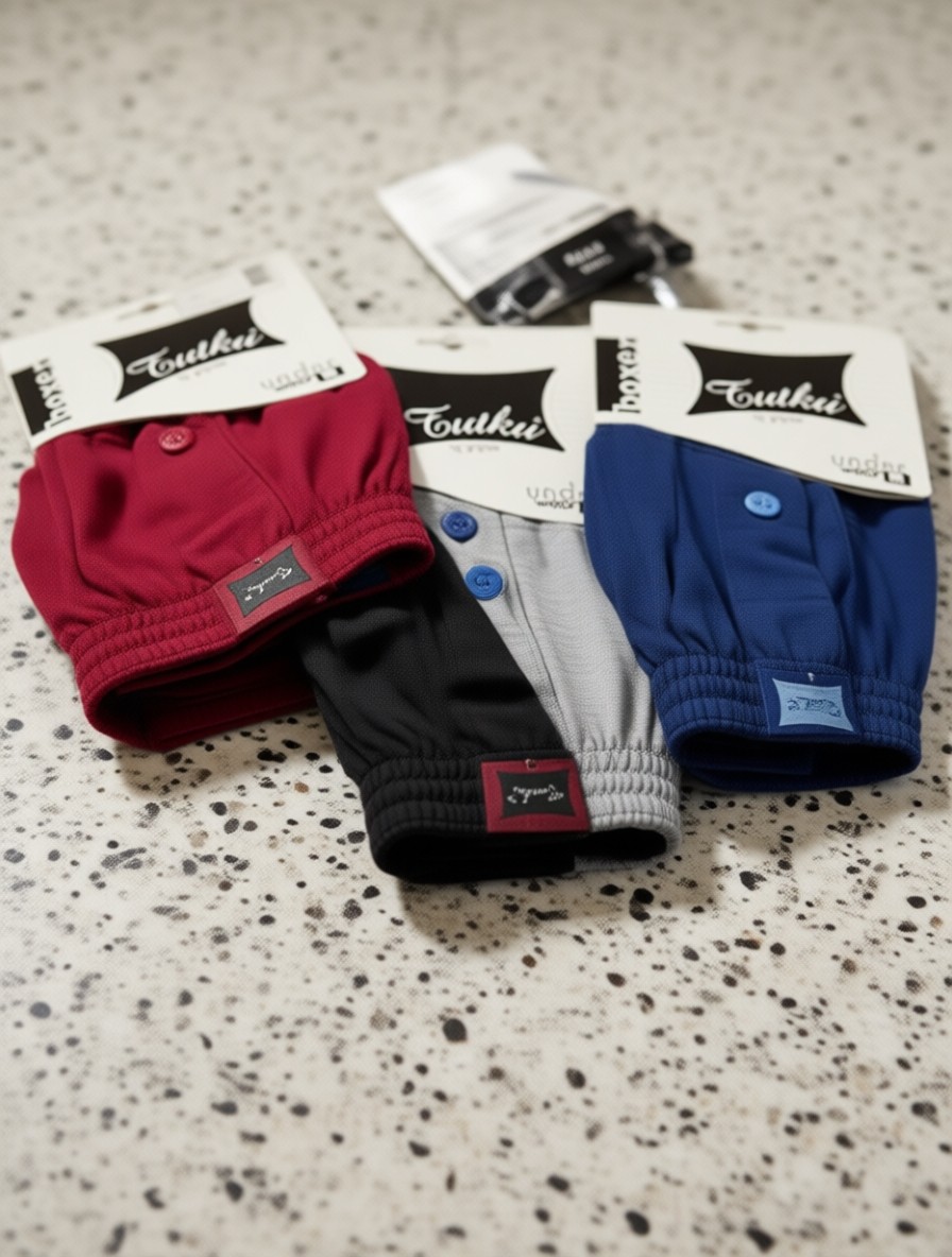 Tutku 6' Paket %100 Pamuklu Boxer 2 Adet Pierre Cardin Bambu Çorap Hediyeli görsel 3