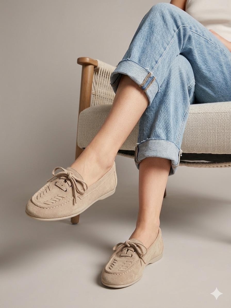 Tarçın Ayakkabı Hakiki Deri Kadın Deri Loafer TRC186-0004