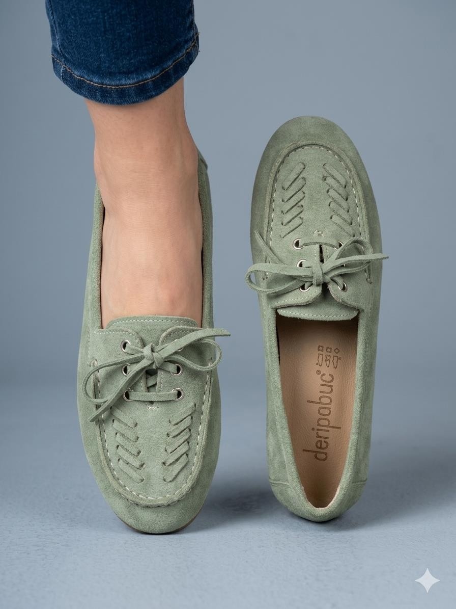 Tarçın Ayakkabı Hakiki Deri Kadın Deri Loafer TRC186-0004 görsel 4