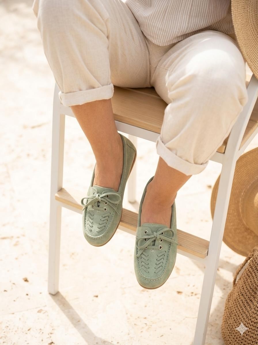 Tarçın Ayakkabı Hakiki Deri Kadın Deri Loafer TRC186-0004 görsel 6