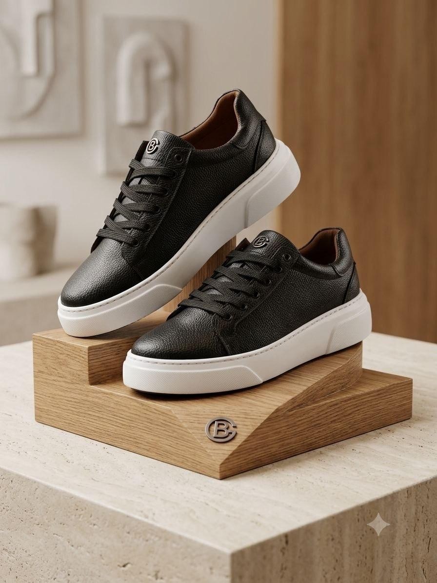 Gençtanır Shoes Erkek Günlük Esnek Rahat Dikişli Hafif Poli Taban Yürüyüş Garantili Spor Ayakkabı görsel 8