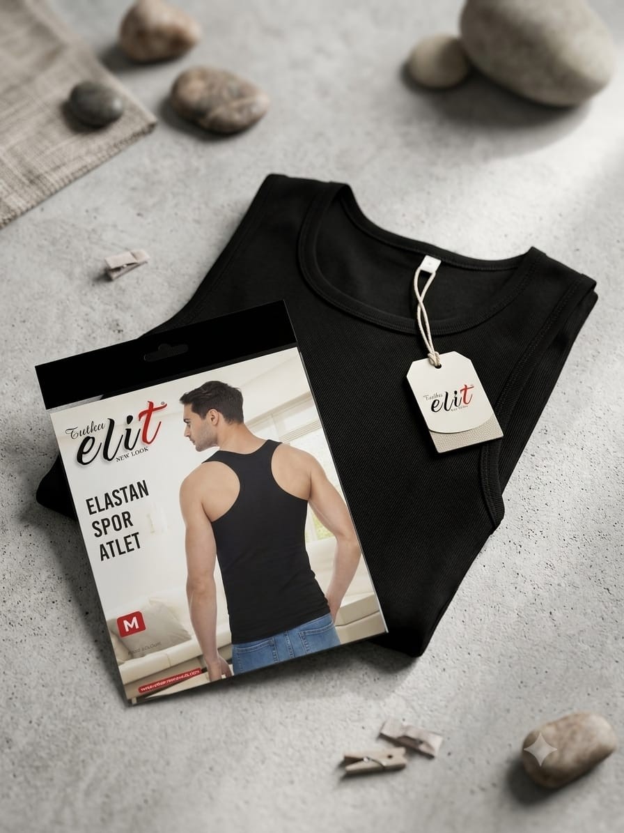 Tutku Elit Nefes Alan Rahat Tutku Elit Erkek Siyah Elastan Spor Atlet
