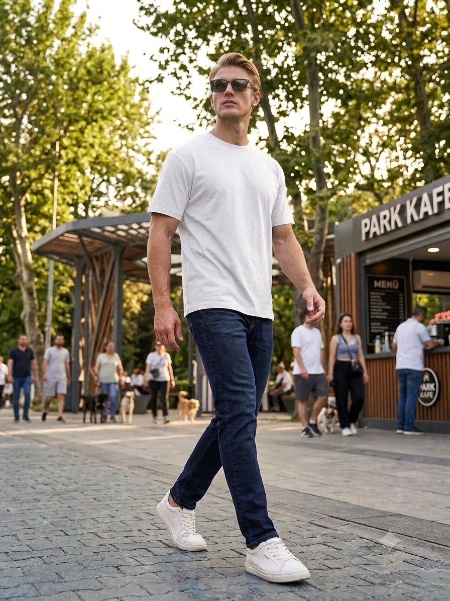 Me Selection 5'li Paket %100 Pamuk Unisex Basic Tişört görsel 3