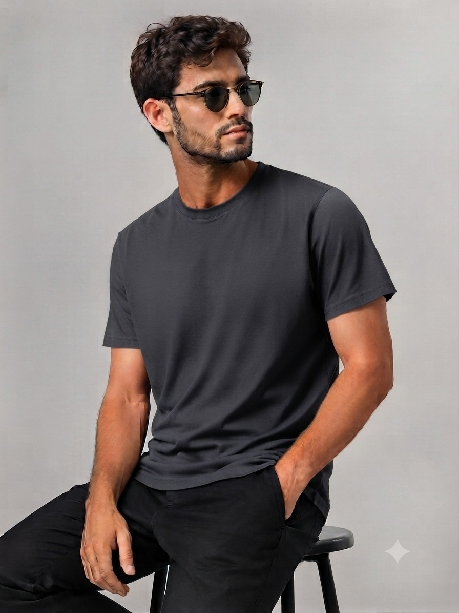 Me Selection 5'li Paket %100 Pamuk Unisex Basic Tişört görsel 7