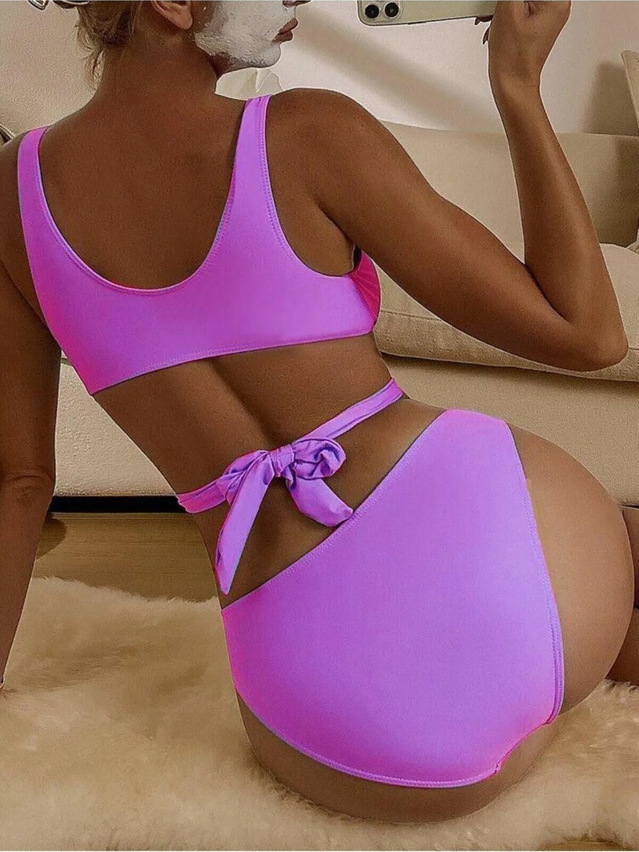 Deep Beach Cut Out Halkalı Mayokini mayo DB200725M görsel 7