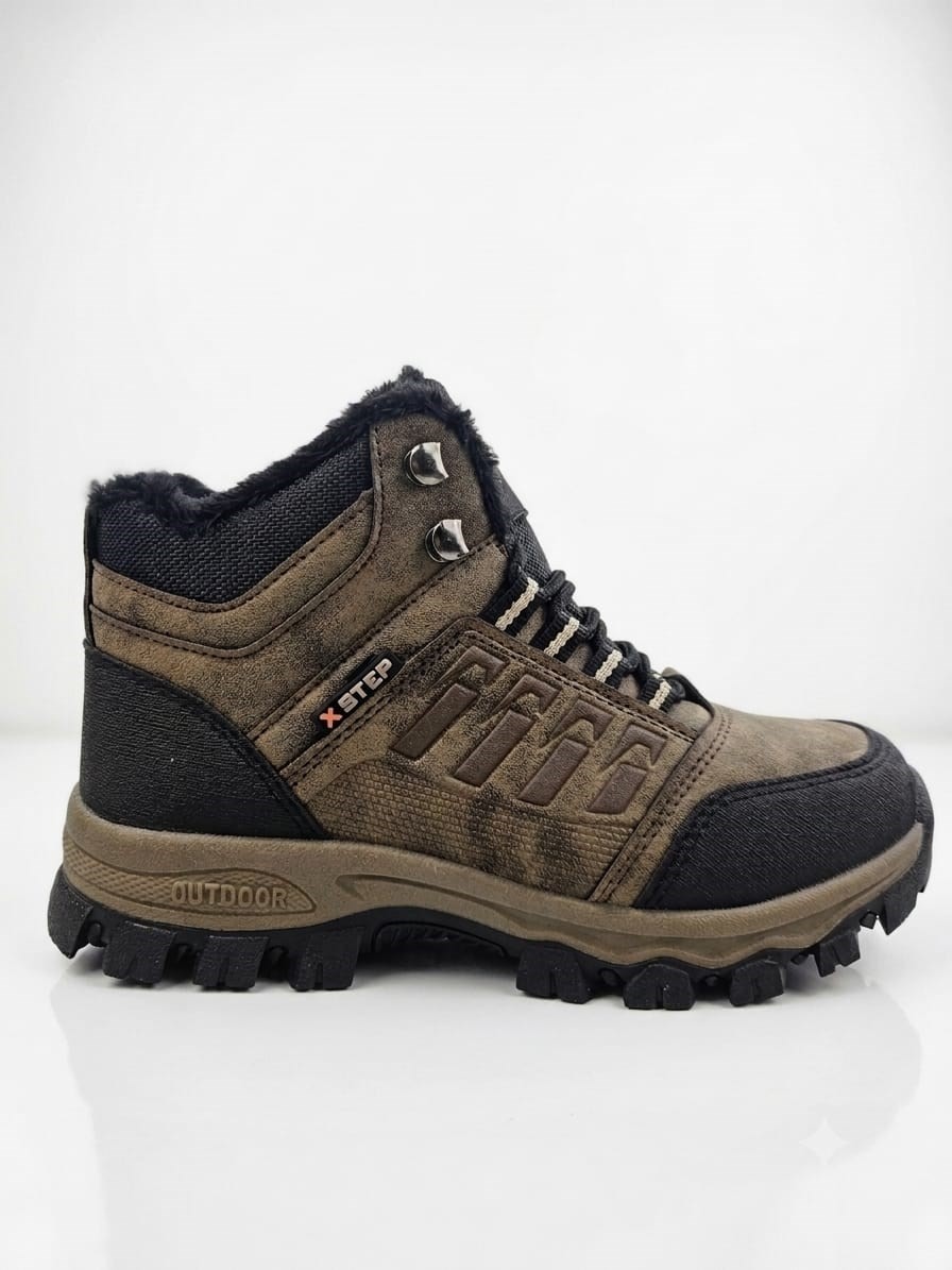 Hayo Xstep Erkek Kaymaz Taban Suya Dayanıklı Içi Kürklü Outdoor Kışlık Bot X6