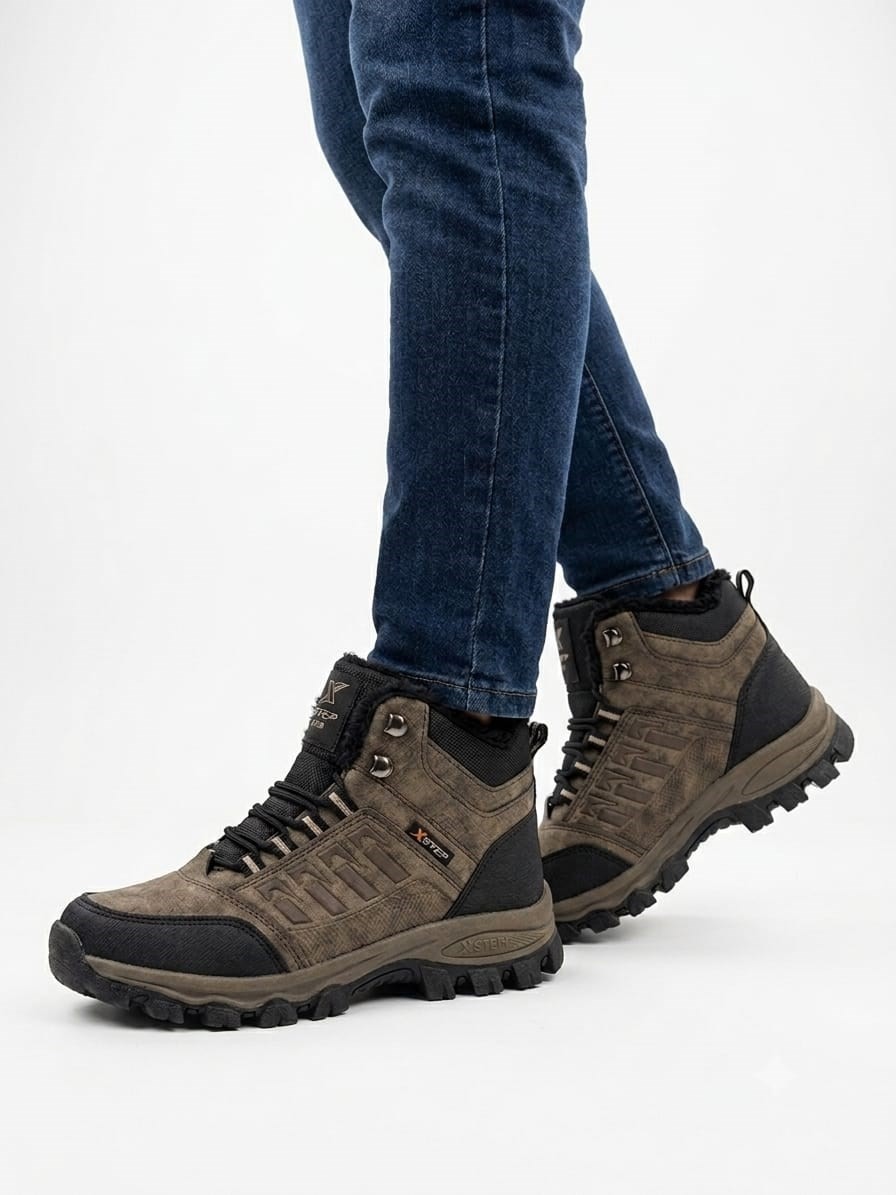 Hayo Xstep Erkek Kaymaz Taban Suya Dayanıklı Içi Kürklü Outdoor Kışlık Bot X6 görsel 2