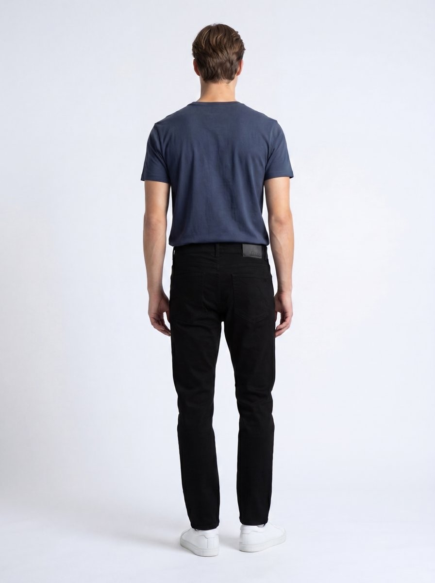 LTB Renar L Tapered Slim Orta Bel Siyah Jean Pantolon görsel 2