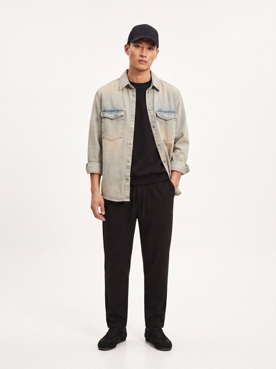 LTB Regular Fit Basic Bisiklet Yaka Siyah Sweatshırt