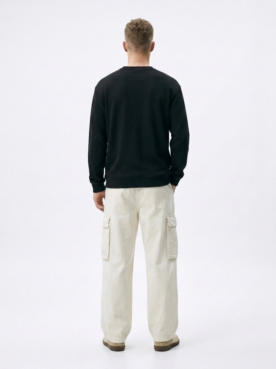 LTB Regular Fit Basic Bisiklet Yaka Lacivert Sweatshırt görsel 2