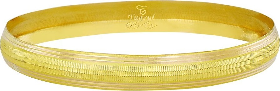 T51 Tuğrul Altın 8 Gr(Gram) 10 mm 22 Ayar Işçiliksiz Bilezik TBC008-1