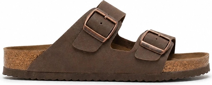 Sivarro Mantar Taban Unisex Çift Tokalı Terlik, Ortopedik, Hafif, Kaymaz Taban