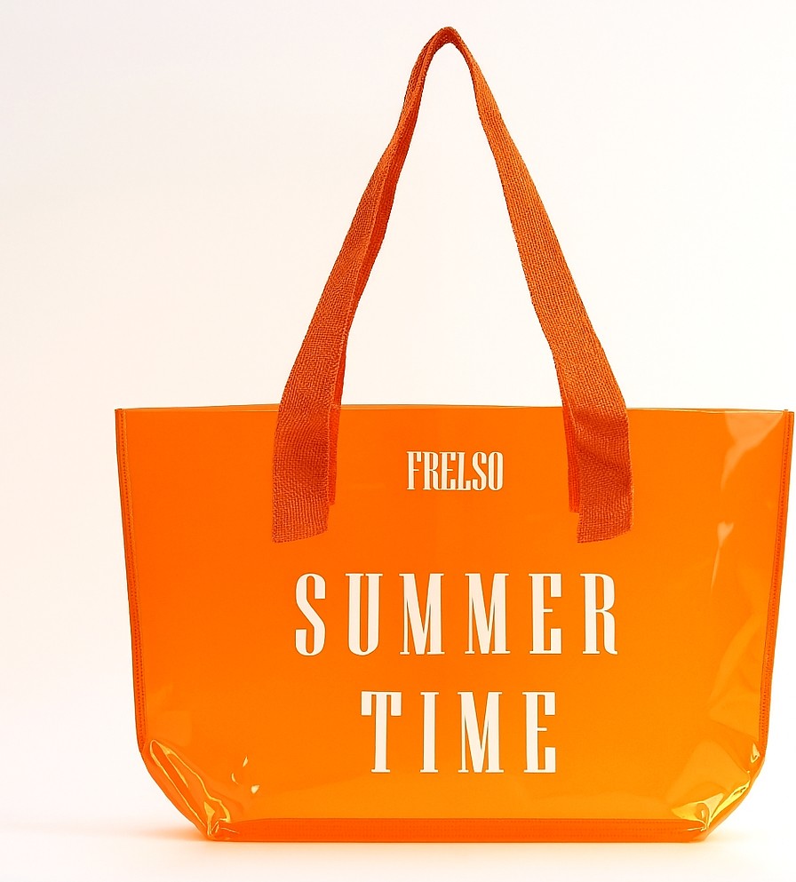 Frelso Şeffaf Plaj Çantası Baskılı Kadın Beach Bag görsel 4