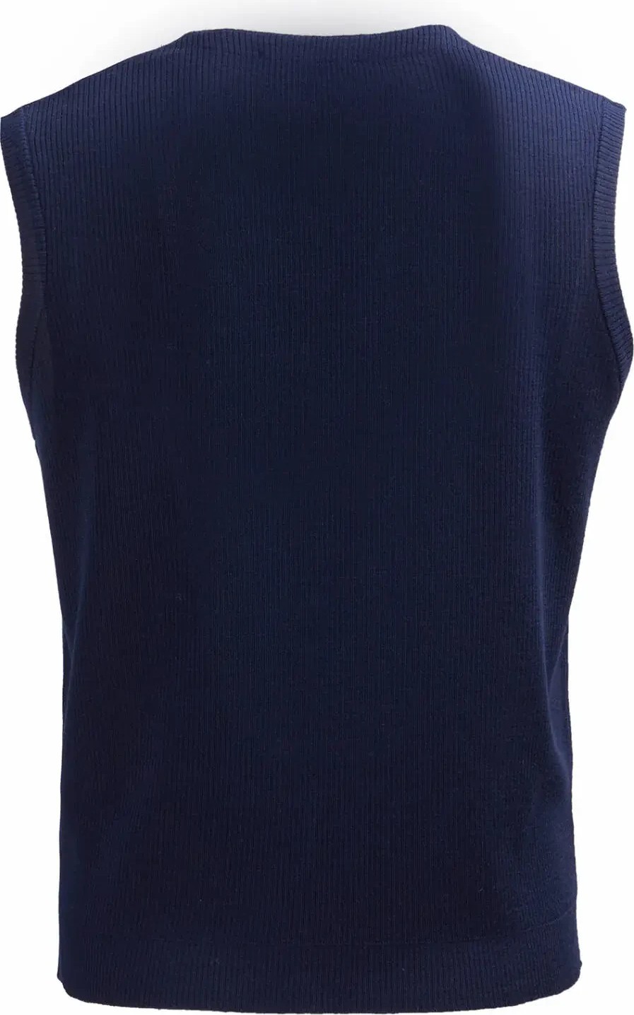 Ramsey Lacivert Regular Fit V Yaka Casual Örme Triko Yelek görsel 6