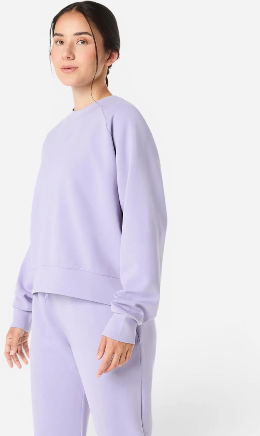 Asics Nagino Refined Texture Sweat Top Kadın Mor Sweatshirt 2032D370-500 görsel 3