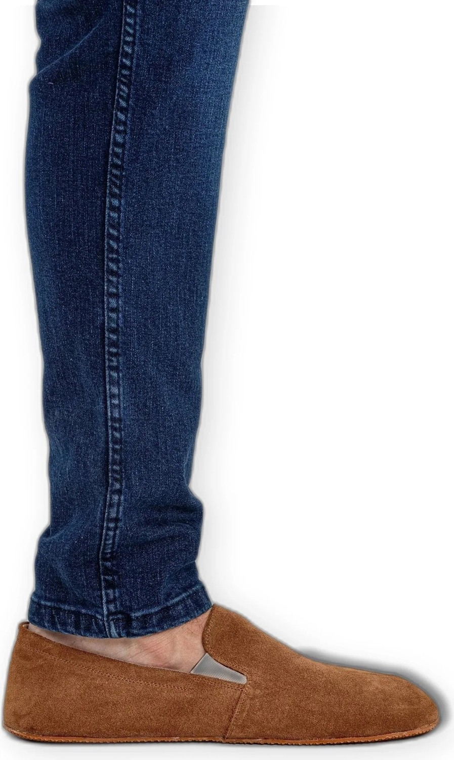 Bespoky Erkek Barefoot Günlük Ayakkabı El Yapımı Hakiki Deri Siyah Outlet görsel 5