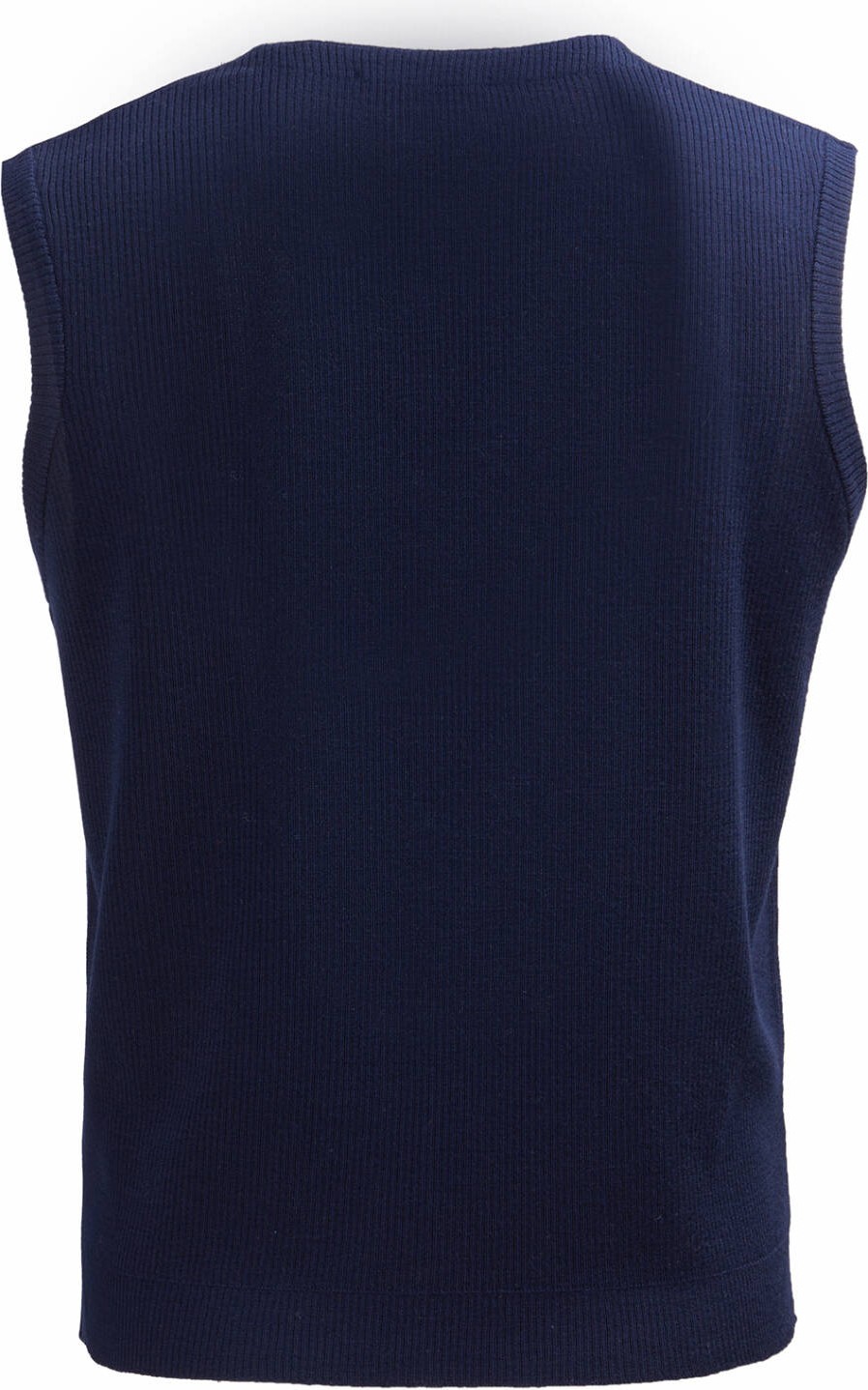 Ramsey Lacivert Regular Fit V Yaka Casual Örme Triko Yelek görsel 4