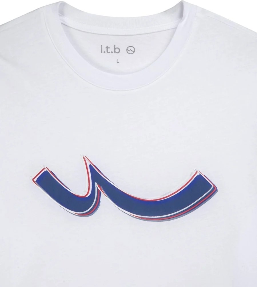 LTB Logo Baskılı Beyaz T-Shirt Erkek Truvakar Kol Günlük Stil Pamuklu 2XL görsel 4