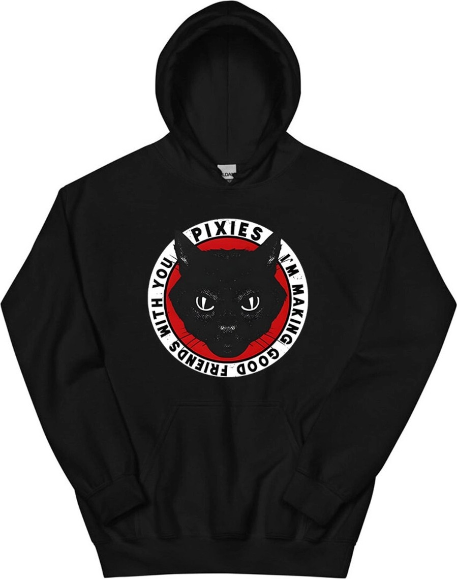 Tarzsokak Siyah Unisex Tame Pixies Band Grafik Baskı Rahat Sokak Modası Kad