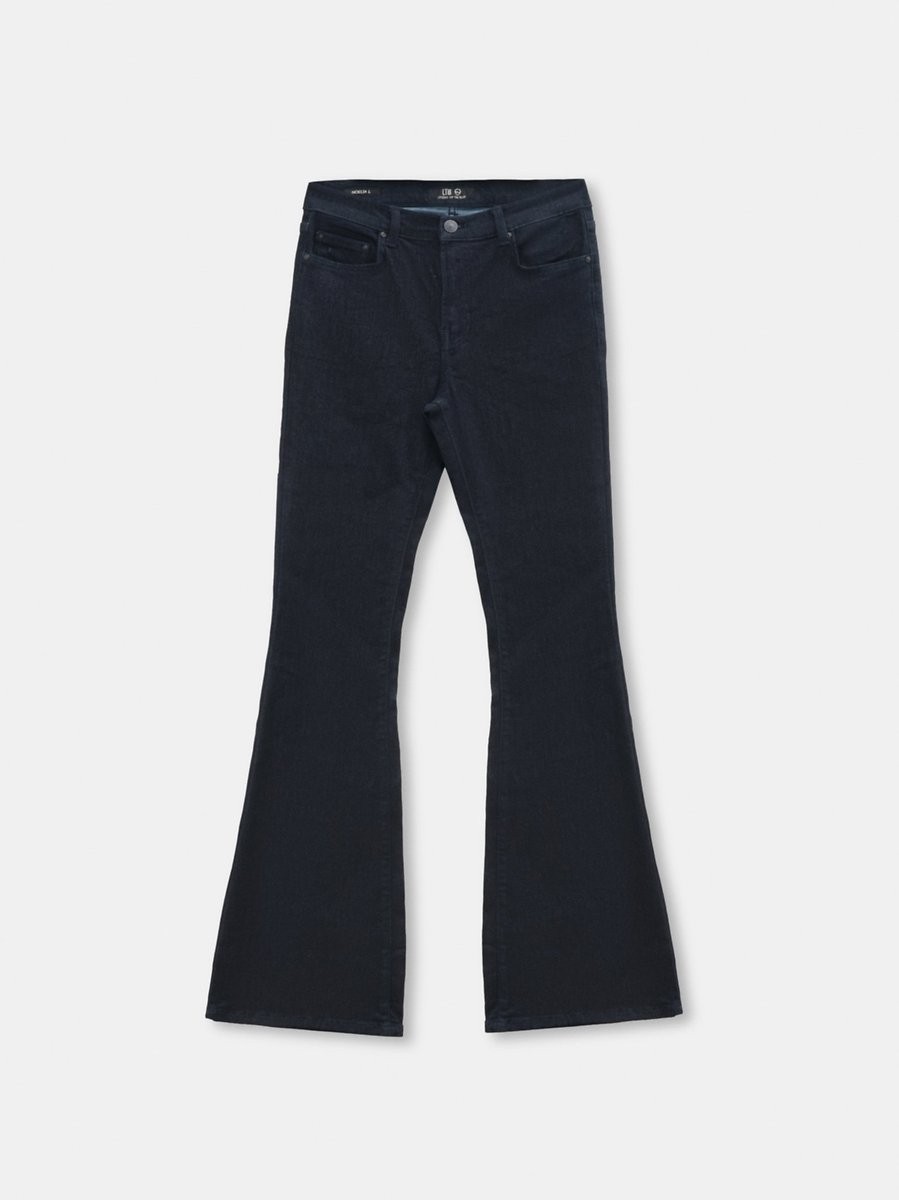 LTB Noelıa L Ispanyol Paça Yüksek Bel Dark Indigo Jean Pantolon görsel 3