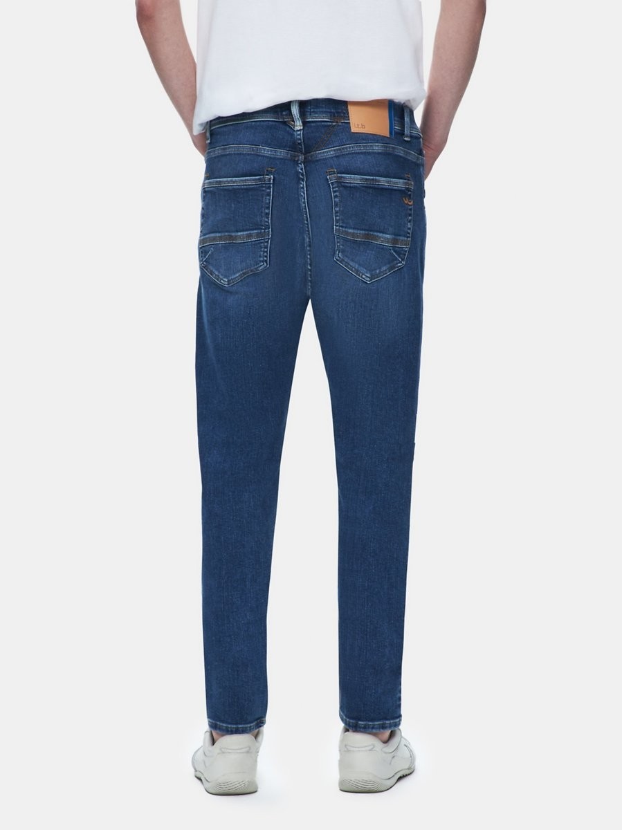 LTB Servando 600 Dar Paça Orta Bel Mid Indigo Jean Pantolon görsel 3