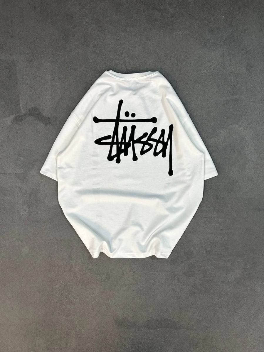 Fantastik Store Erkek Tişört Bisiklet Yaka Baskılı Oversize Kısa Kol T-Shirt - Beyaz görsel 4