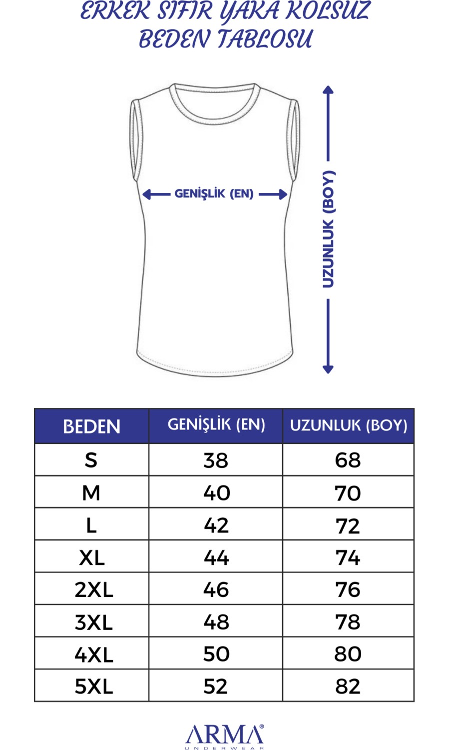 Arma Yıldız 6 Adet Beyaz Kolsuz Erkek Atlet Yuvarlak Yaka Sıfır Kol Tişört %100 Pamuklu görsel 5
