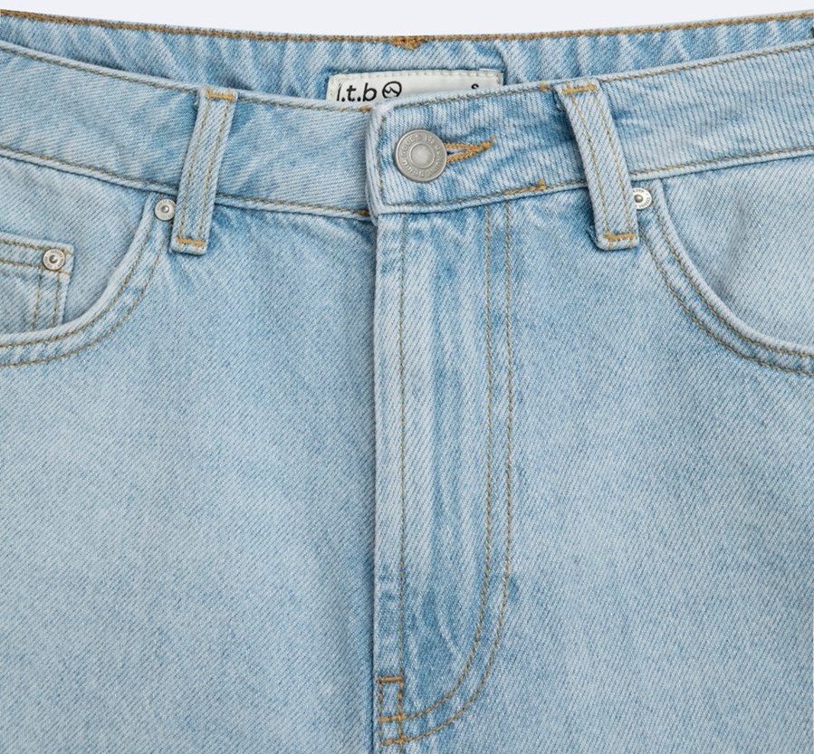 LTB Lızzıe Regular Yüksek Bel Light Indigo Jean Şort görsel 3