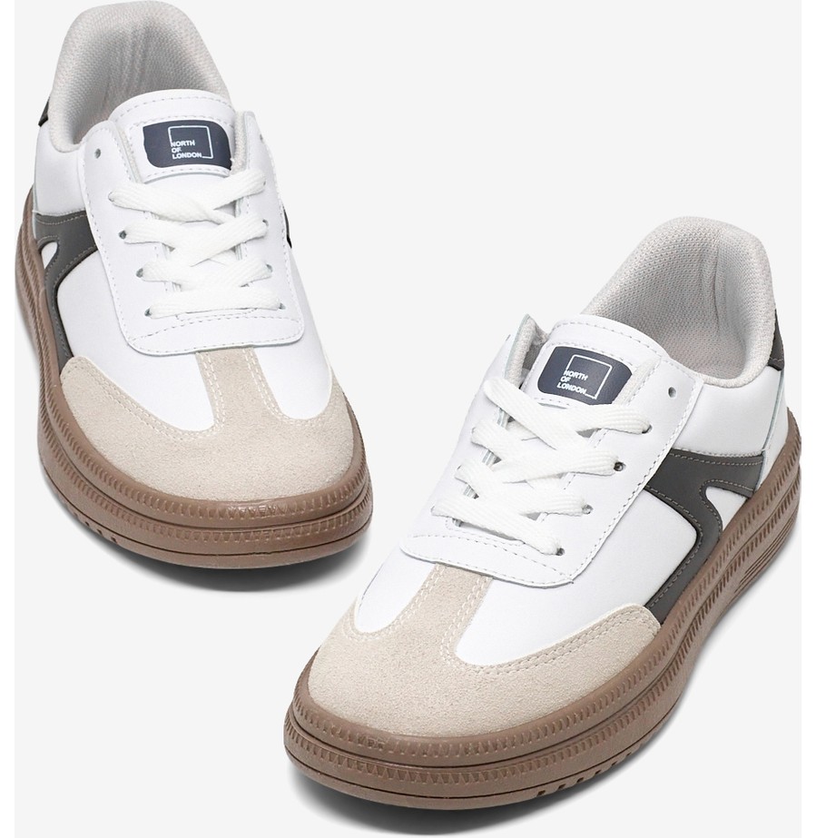 Tonny Black Kadın Bej Kahve Kauçuk Taban Bağcıklı Sneaker Rahat Kalıp Modern Tasarım görsel 6