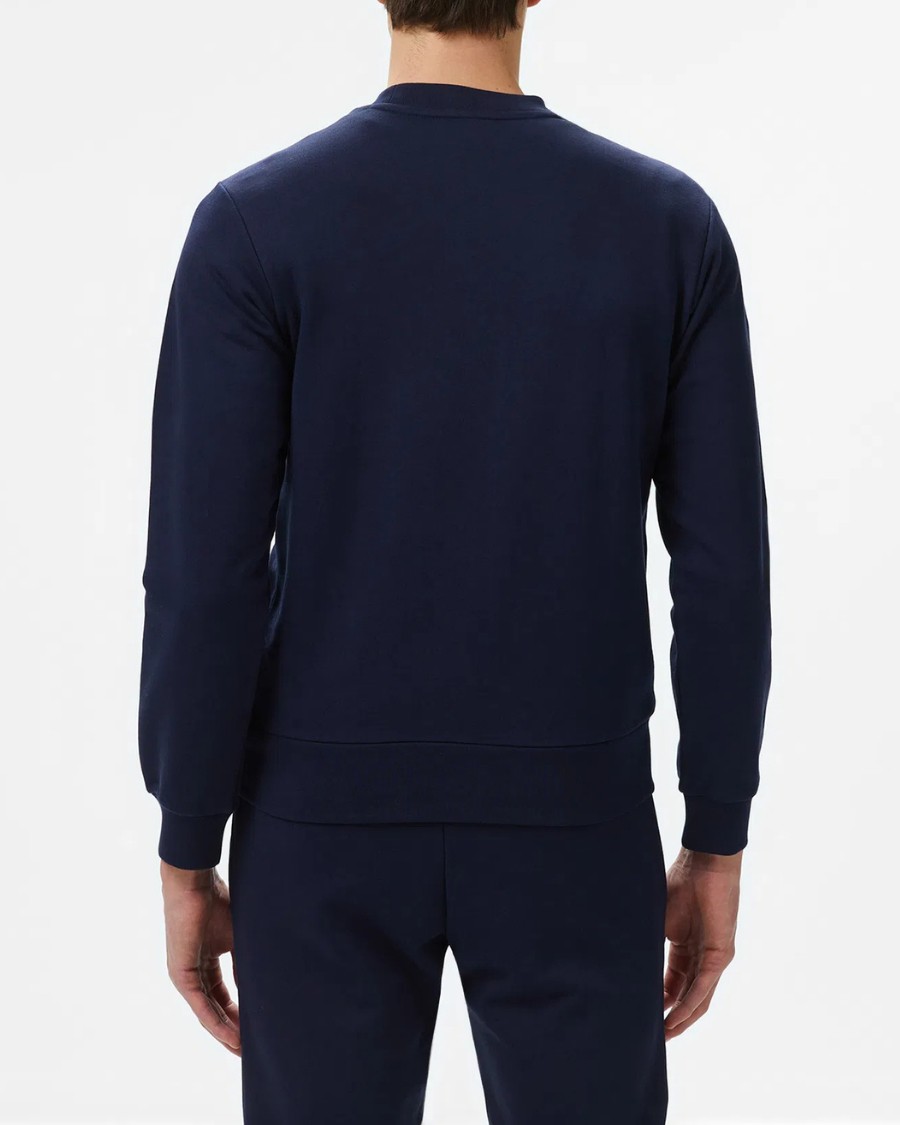 Lacoste Erkek Classic Fit Bisiklet Yaka Lacivert Sweatshirt görsel 2